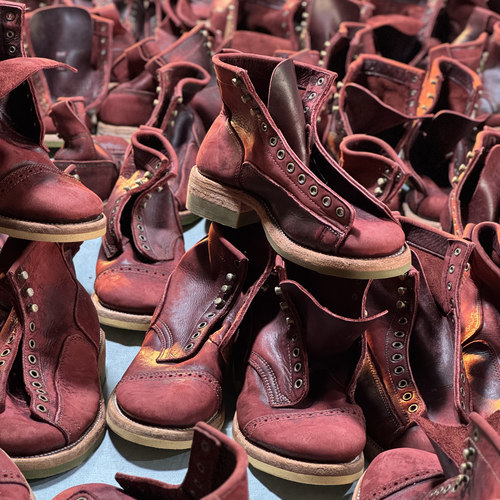 随机瑕疵 战损版不规则不对称水洗做旧工装鞋仅此一批