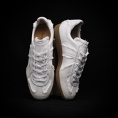 头层牛皮运动休闲鞋 枯骨复古须边GAT德训鞋 柔软吸汗男女小白鞋