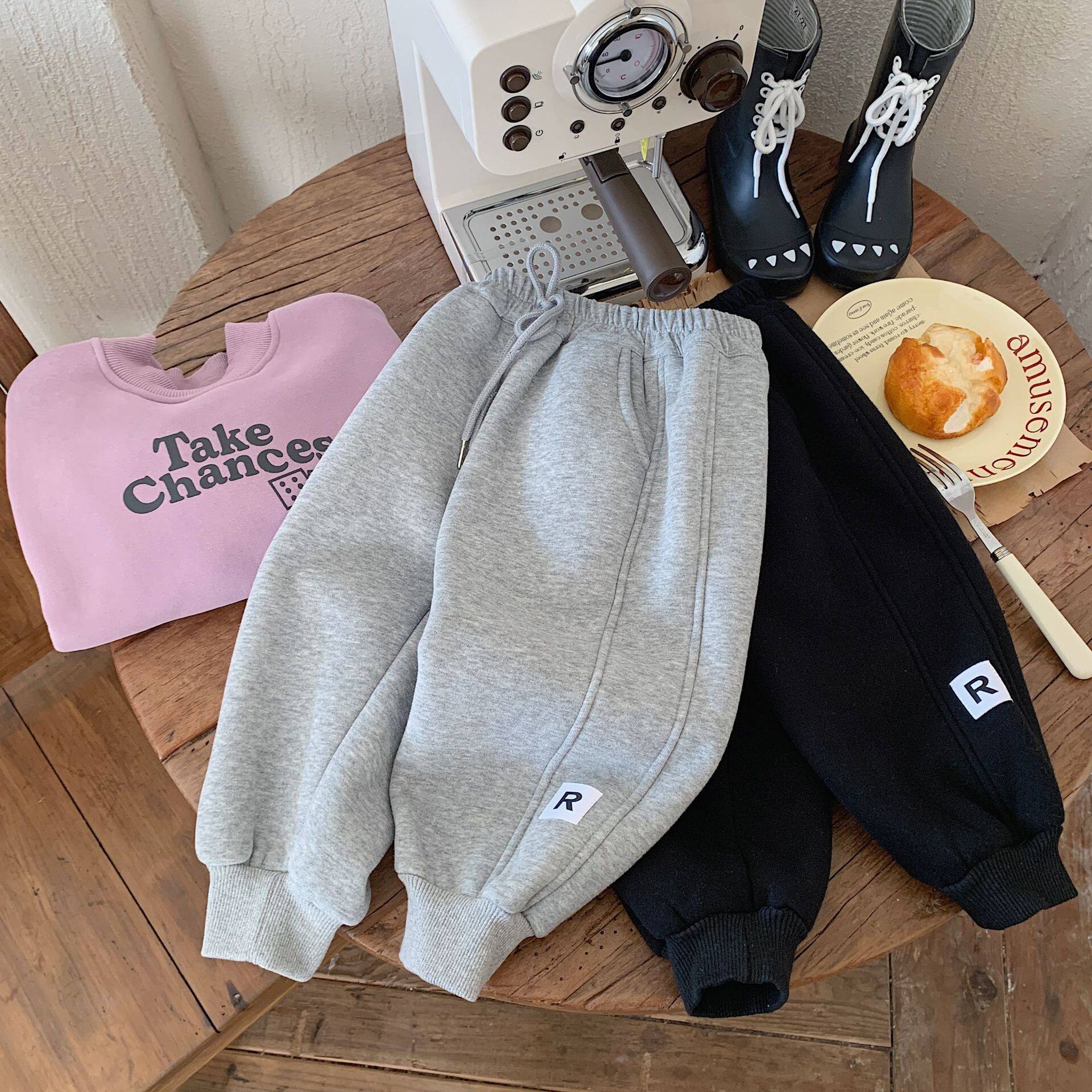 男童运动长裤子春装新款韩版儿童童装宝宝洋气卫裤小童加绒秋冬季