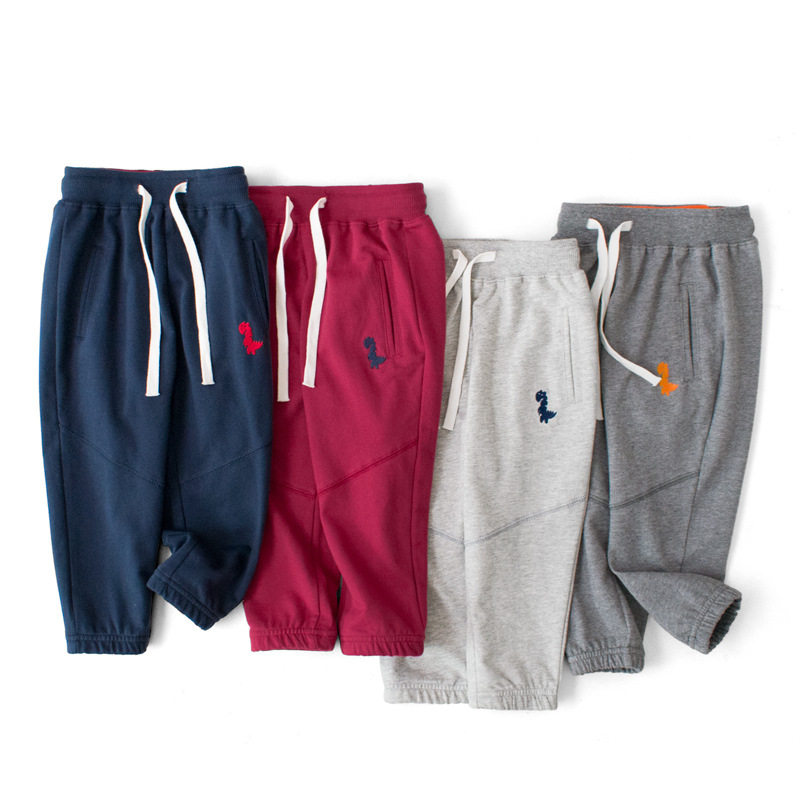 舒适2025新款男童裤子春款长裤春秋装运动男孩休闲裤儿童纯棉童装
