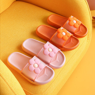 2026新款亲子女童夏居家居用室内浴室防滑可爱儿童凉拖鞋厚底大童