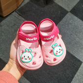 幸福玛丽女童凉鞋 儿童洞洞鞋 宝宝包头防水沙滩小童婴幼儿男童学步