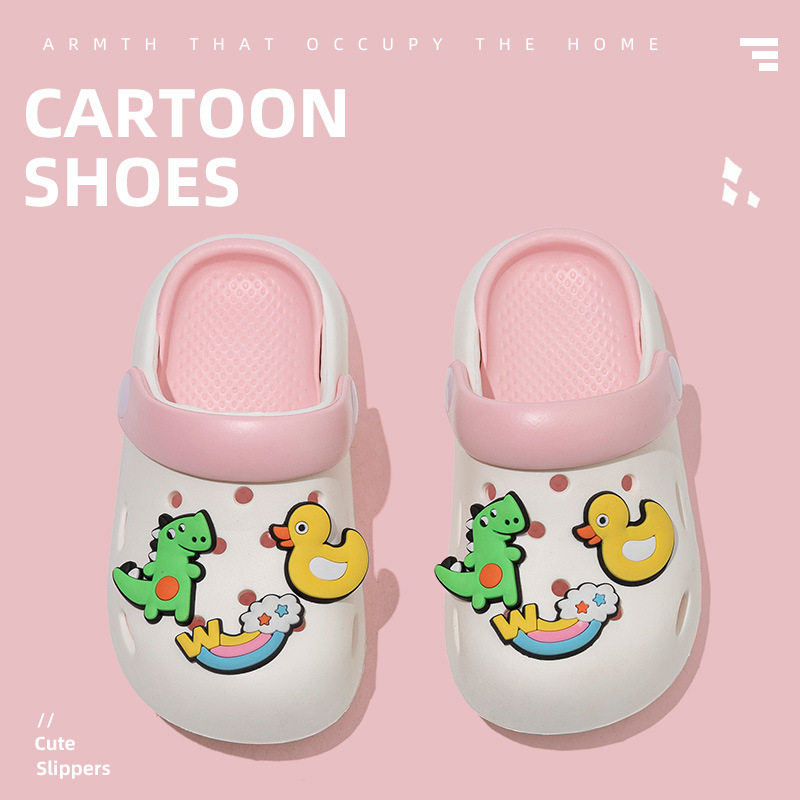 2026新款夏季儿童凉拖鞋卡通可爱透气洞洞鞋沙滩宝宝防臭透气软底