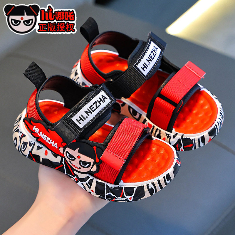 哪吒儿童凉鞋夏外穿魔术贴防滑透气男孩学生沙滩防水速干室外户外,童鞋/婴儿鞋/亲子鞋,凉鞋,淘宝优惠券,粉丝福利购,淘宝优惠卷