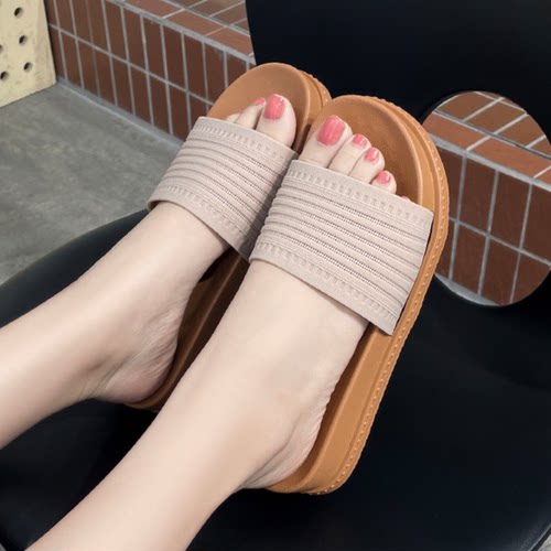 一字拖凉拖鞋夏度假外穿百搭潮流