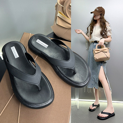 人字拖鞋女夏季外穿厚底防滑夹脚
