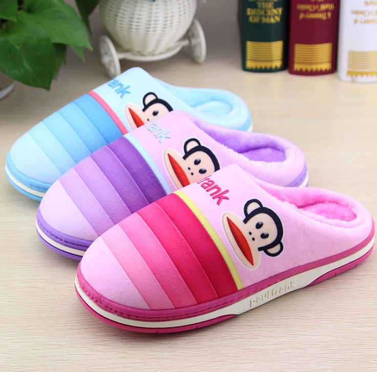 Pantoufles enfants en suède pour hiver - semelle caoutchouc - Ref 1036545 Image 5