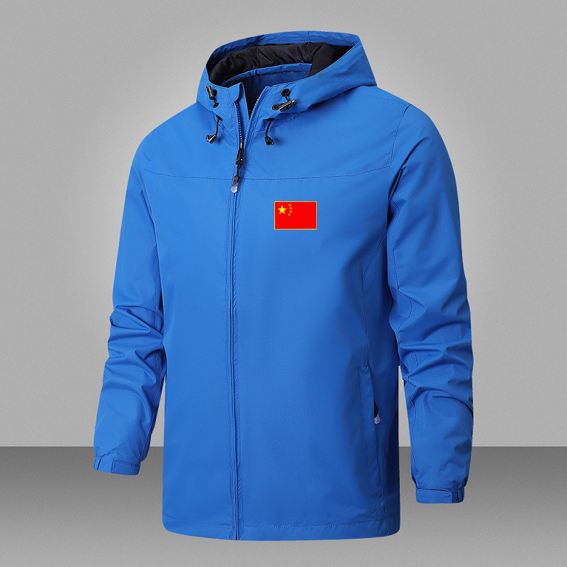 国家队运动外套冲锋衣服男女秋冬季薄款加绒厚中国训练户外登山服