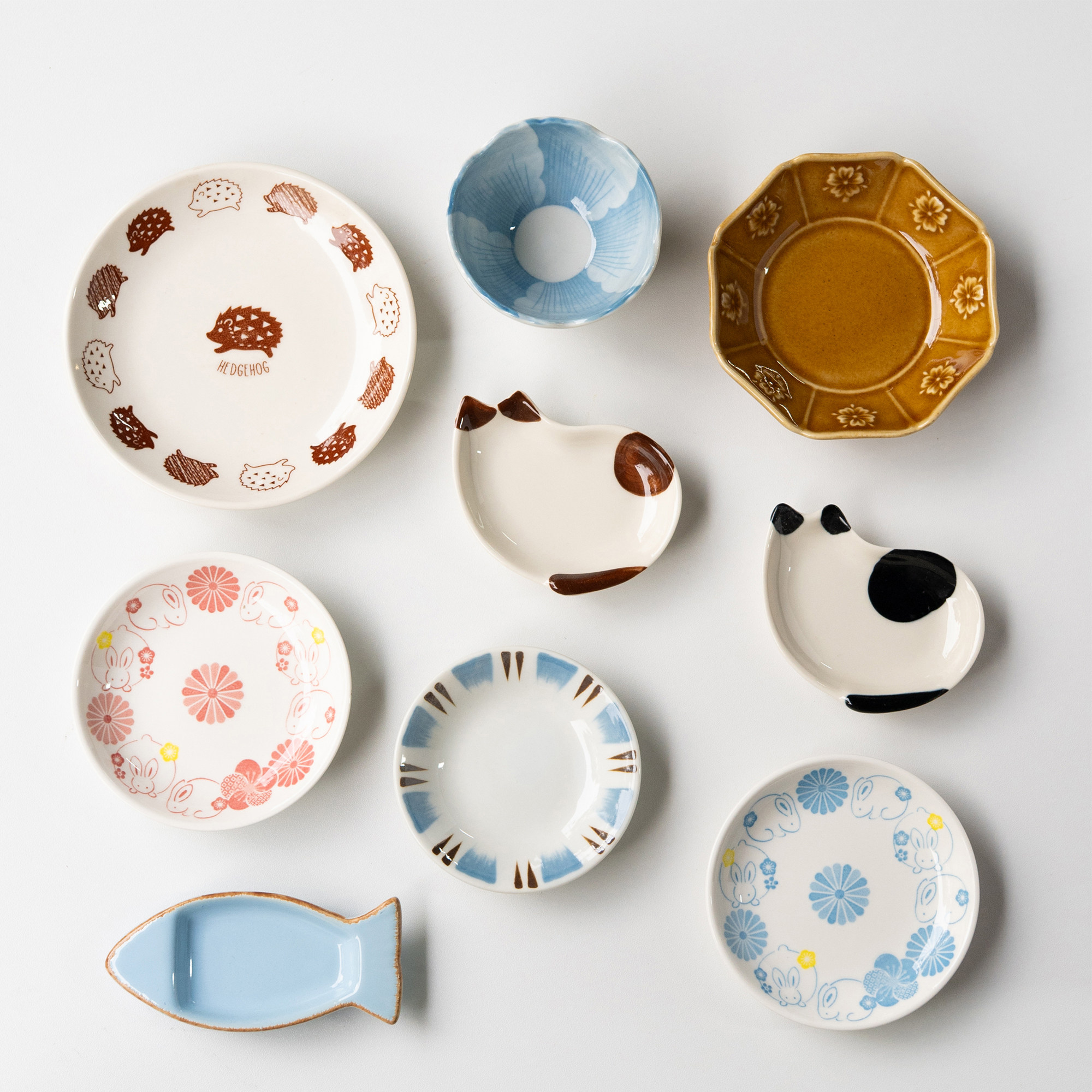 半村 ins风味碟合集 日式创意调味碟 小众家用酱油醋碟 外贸尾单