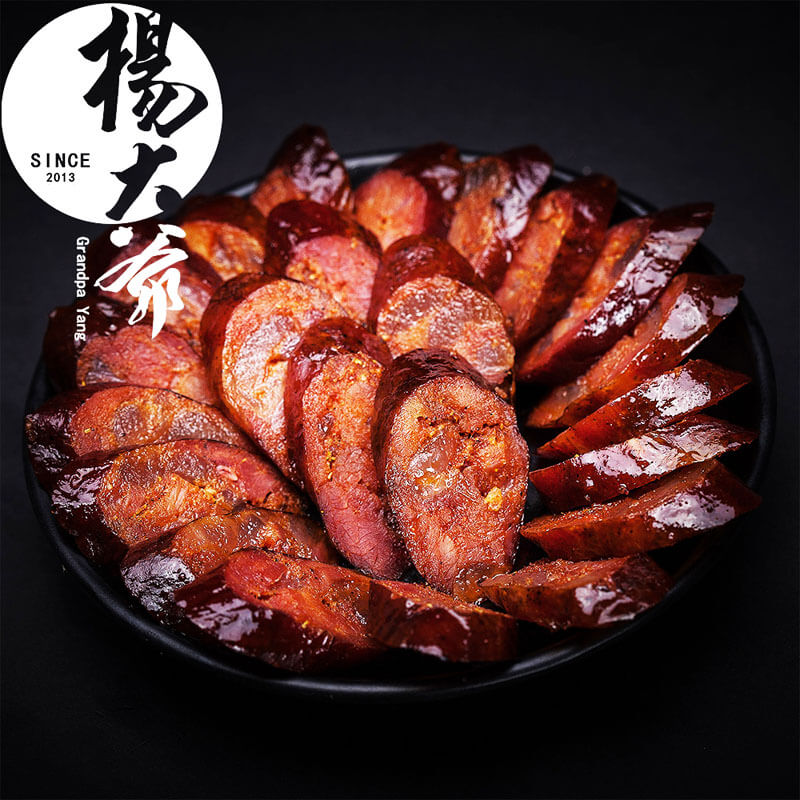 杨大爷 香肠腊肠腊味四川年货特产腊肉麻辣芝麻花生五香香辣甜味属于什么档次？