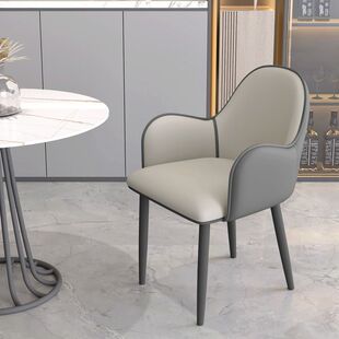 意式轻奢餐椅家用现代简约洽谈化妆麻将椅子酒店餐厅桌椅靠背凳子