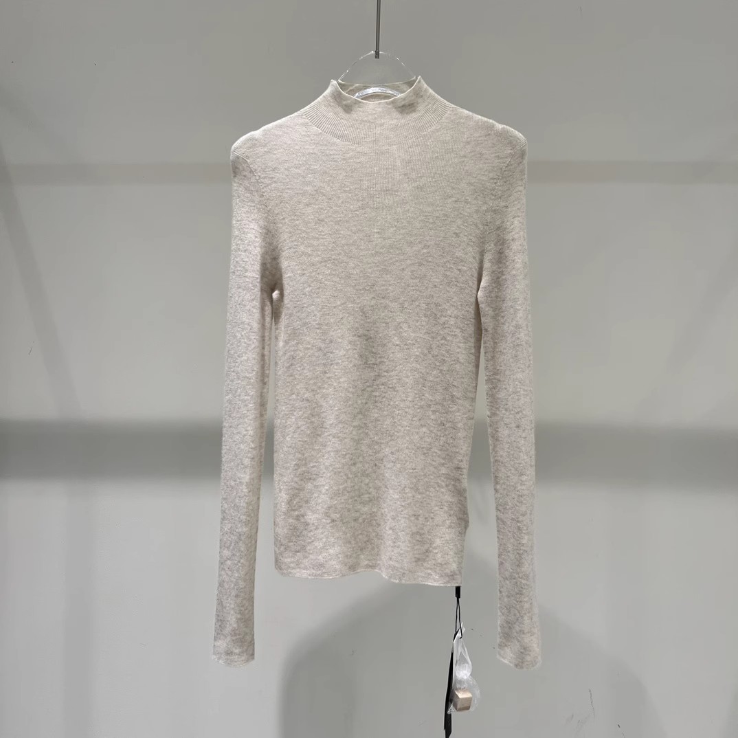 新修身百搭套头针织衫