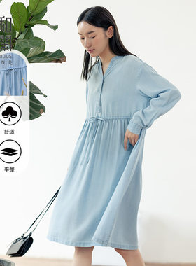 中和休闲女装抽绳连衣裙女