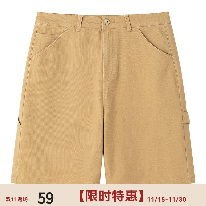 中和休闲日系工装中裤男夏