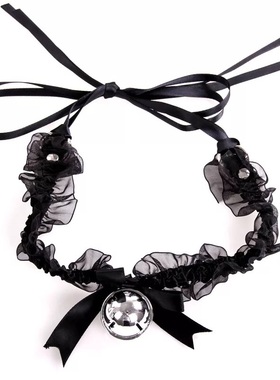 【随处玩 随时撩】黑色可爱铃铛颈带