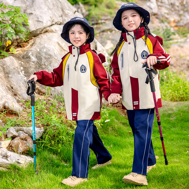 小学生校服冲锋衣三件套