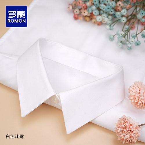 罗蒙白色假领子女高级感