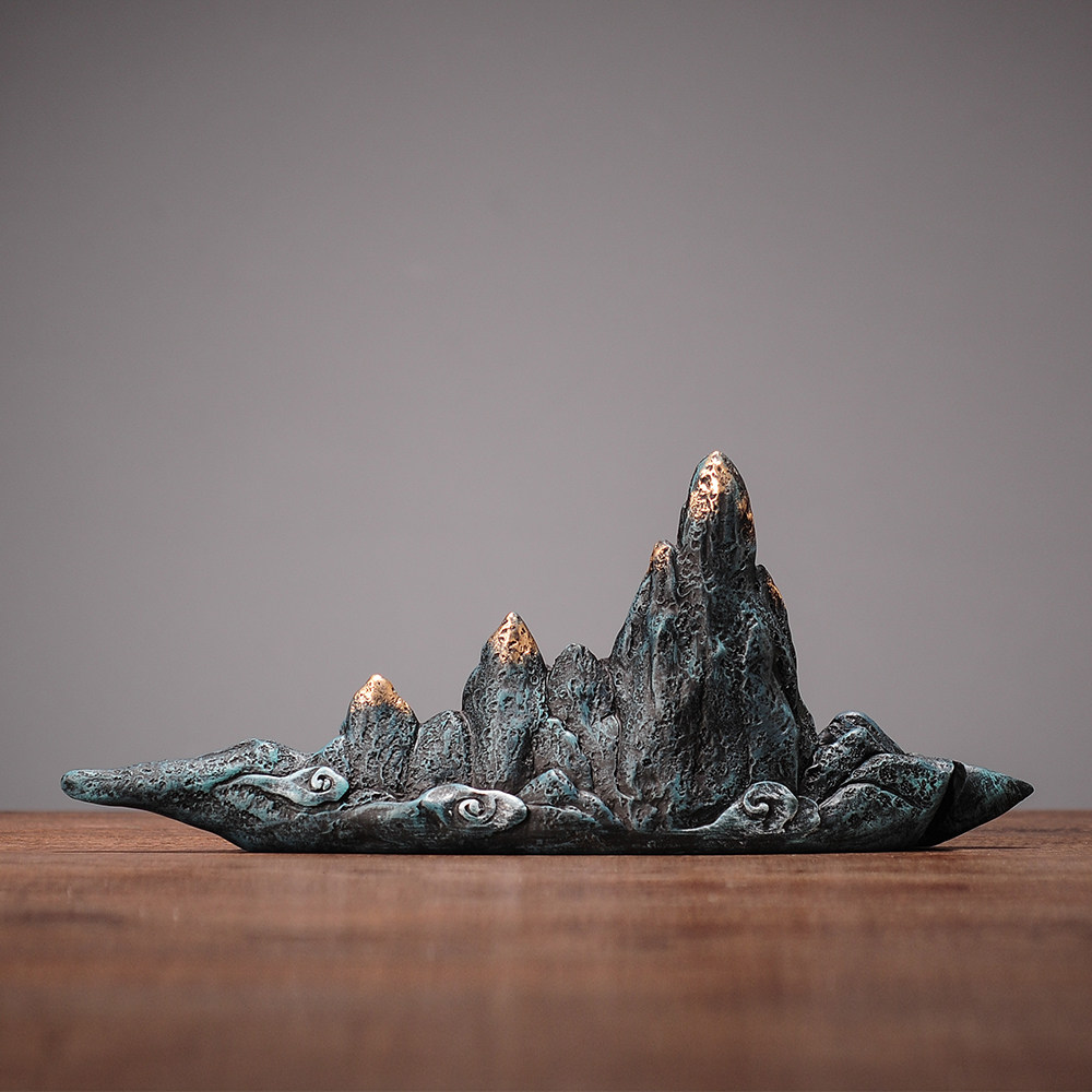 新中式家居摆件假山软装饰品书房茶几禅意客厅电视柜酒柜玄关乔迁,家居饰品,装饰摆件,淘宝优惠券,粉丝福利购,淘宝优惠卷