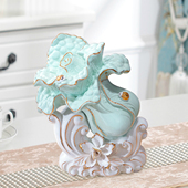 简约陶瓷白菜摆件办公室客厅家居装 饰酒柜创意开业礼品电视柜玄关