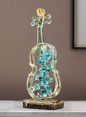 轻奢艺术小提琴乐器摆件工艺品