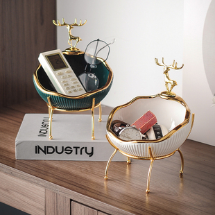 入户门口杂物收纳托盘摆件鞋 饰摆设 柜放钥匙置物架玄关家居客厅装