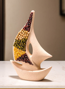 创意一帆风顺帆船摆件