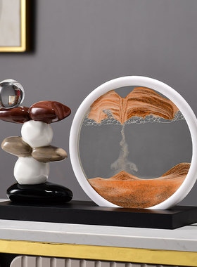 新中式时来运转流沙画装饰摆件