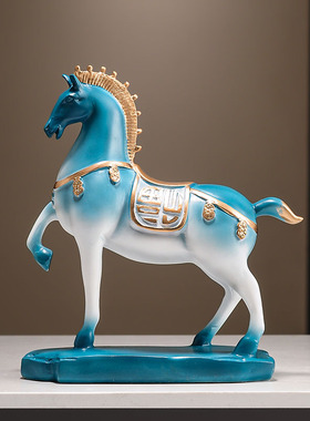 轻奢马上有钱客厅玄关装饰摆件