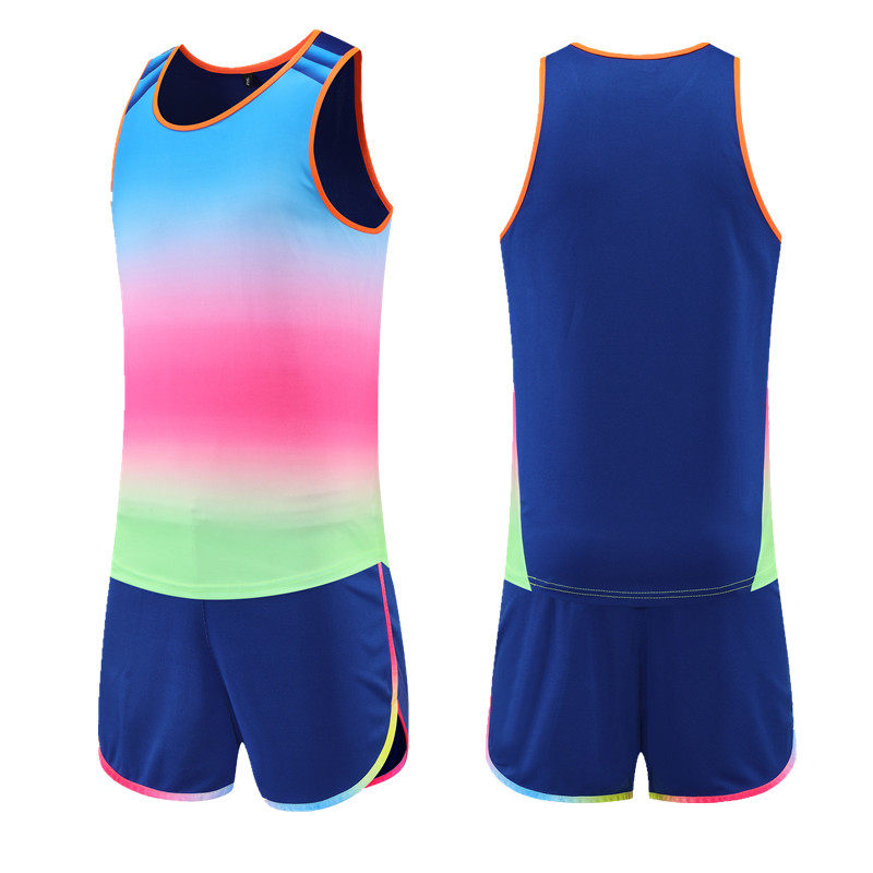 田径训练服男女定制长跑体考比赛服运动背心短跑马拉松跑步套装