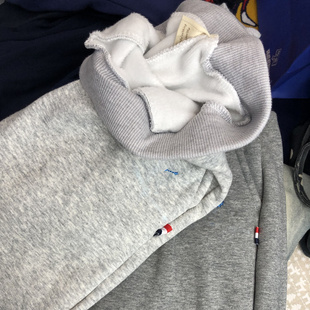 断码特价儿童薄绒裤子秋冬款男童女童运动裤外穿一体绒中大童裤潮