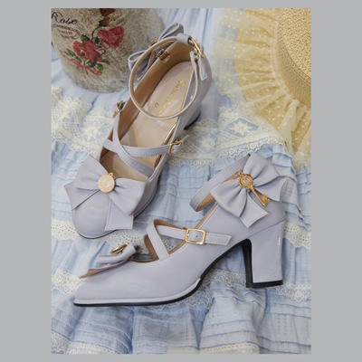 taobao agent Footwear with butterfly, Lolita style