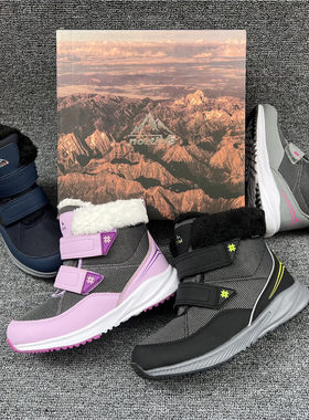 Nortiv8儿童秋冬季加绒雪地靴