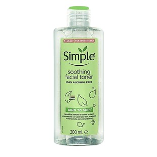英国simple清妍柔润温和补水保湿清洁净化肌肤舒缓爽肤水200ml