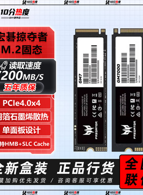 宏碁掠夺者GM7 GM7000 GM9 GM9000 1TB 2T 4T 8T M.2 SSD固态硬盘