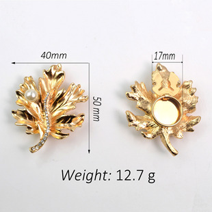 button cover 合金树叶水钻衬衣袖扣纽扣盖花朵领扣钻饰扣纽扣套