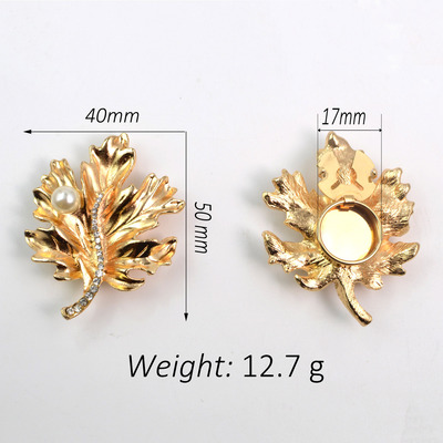 button cover 合金树叶水钻衬衣袖扣纽扣盖花朵领扣钻饰扣纽扣套