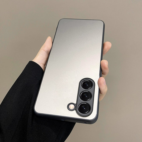 适用三星S23AG磨砂玻璃手机壳