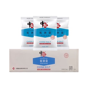 中盐低钠盐400g*每袋食用食盐家用盐食用盐家用调味品咸味