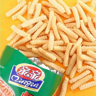 亲亲虾条办公室怀旧零食80克*每袋包装原味咸香酥脆经典海苔味