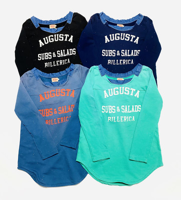 春季上新毛圈卫衣牛仔拼接领泼漆做旧日本cubesugar绝版休闲长袖