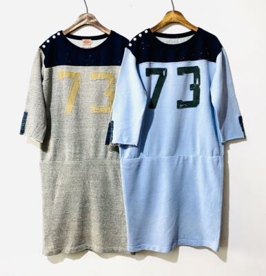 7分袖手绣补丁水洗做旧连衣裙