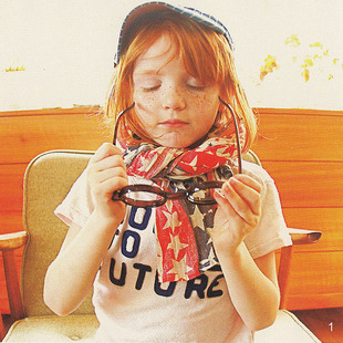 ★独★日本奢牌星条旗百分百全棉围巾男女四季亲子全能凹造型