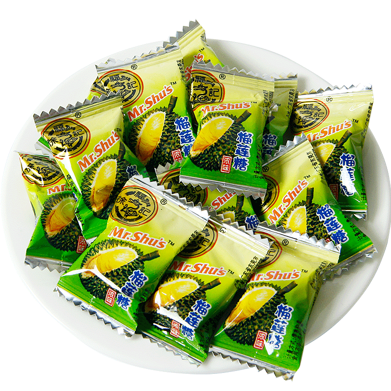 徐福记1000g独立小包装榴莲糖糖