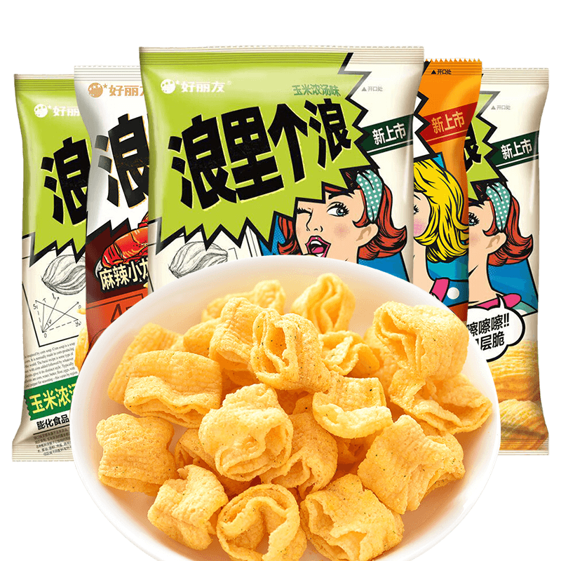 好丽友浪里个浪多口味解馋小零食