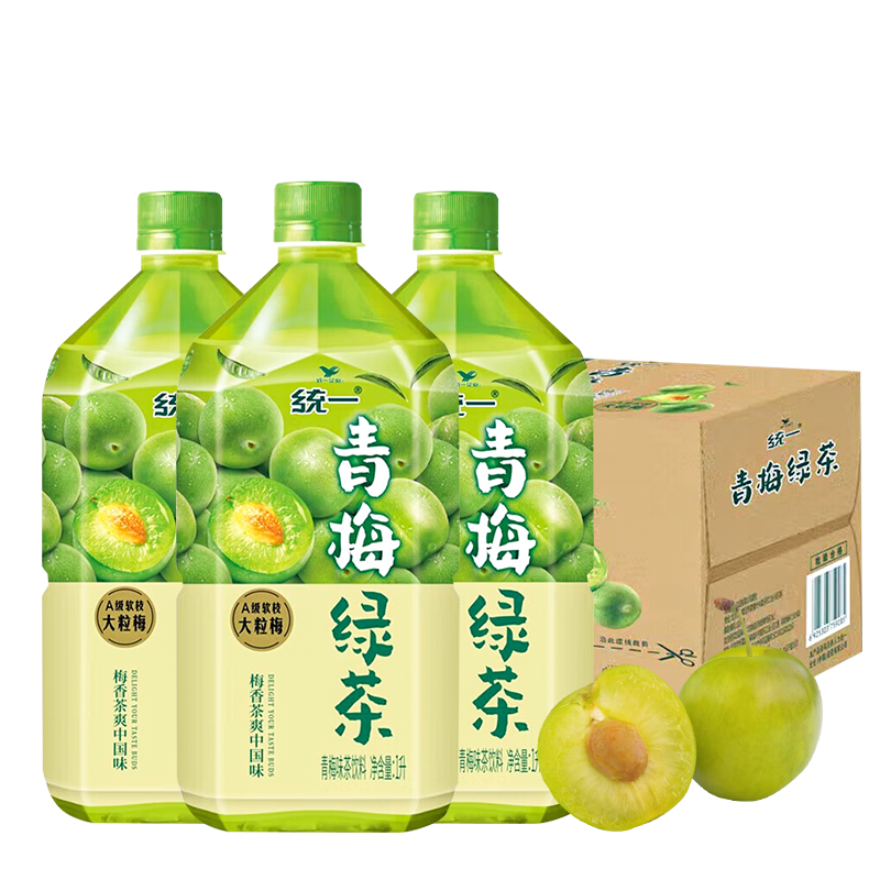 统一青梅绿茶1L清凉解渴