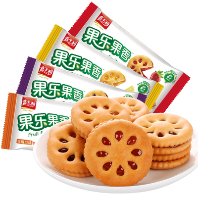 嘉士利果乐果香夹心饼干