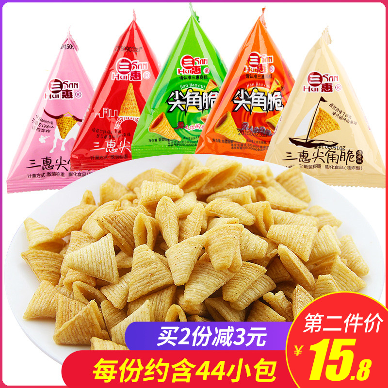 Èý»Ý¼â½Ç´à500g*2´ü¹ø°ÍÊíÆ¬PK´àÐÝÏÐÅò»¯Ê³Æ·¶ùͯÁãʳ´óÀñ°üС³Ô
