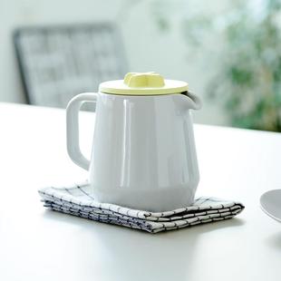 顺丰 进口陶瓷泡茶壶耐高温小茶壶0.45L450ml 包邮 日本Ideaco原装