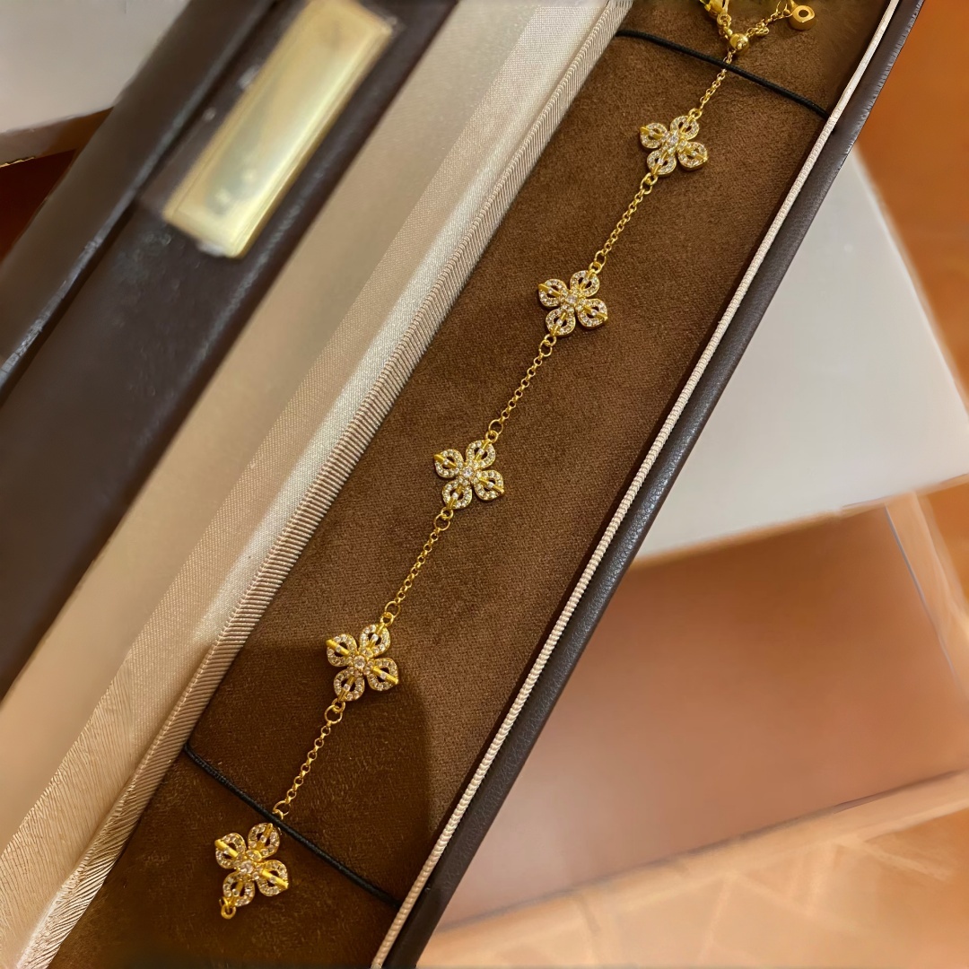 金店同款沙金仿真金五花金刚杵手链女款轻奢小众设计百搭手饰精致