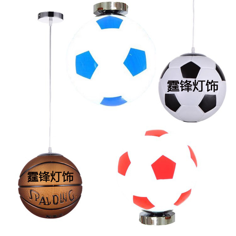 新款创意设计师体育篮球足球吊灯